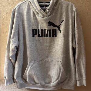 Puma Men's Light Gray Hoodie